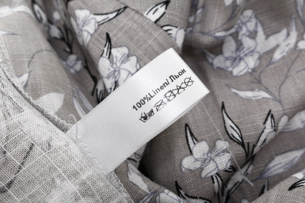 Халат женский SUMMER принт цветочная ветвь р. L серый