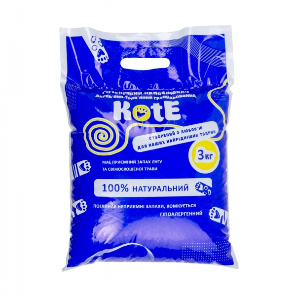 Наповнювач дерев’яно-трав’яний KotE 3 кг 