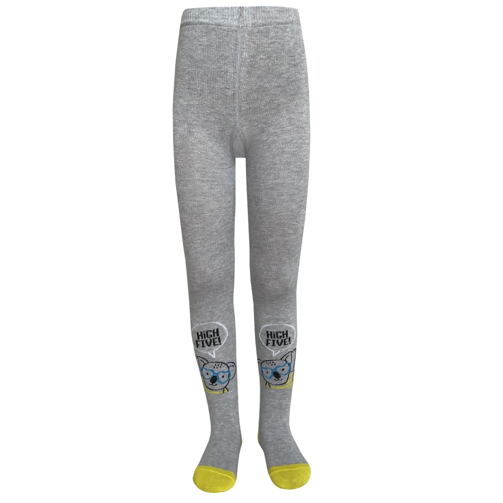 Колготки дитячі унісекс Легка хода 8216 р.74-86 білий із сірим