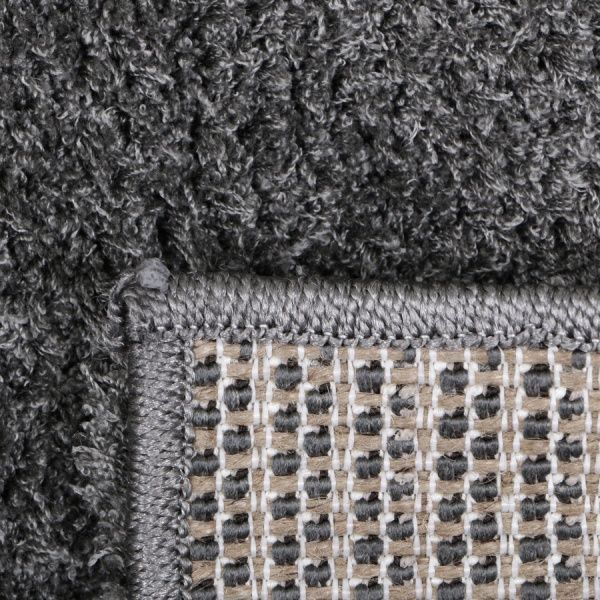 Килим Ozkaplan Karpet Gold Shaggy темно-сірий 0,6x1,1 м