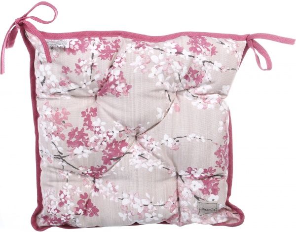 Подушка на стул 40x40 САКУРА розовая La Nuit