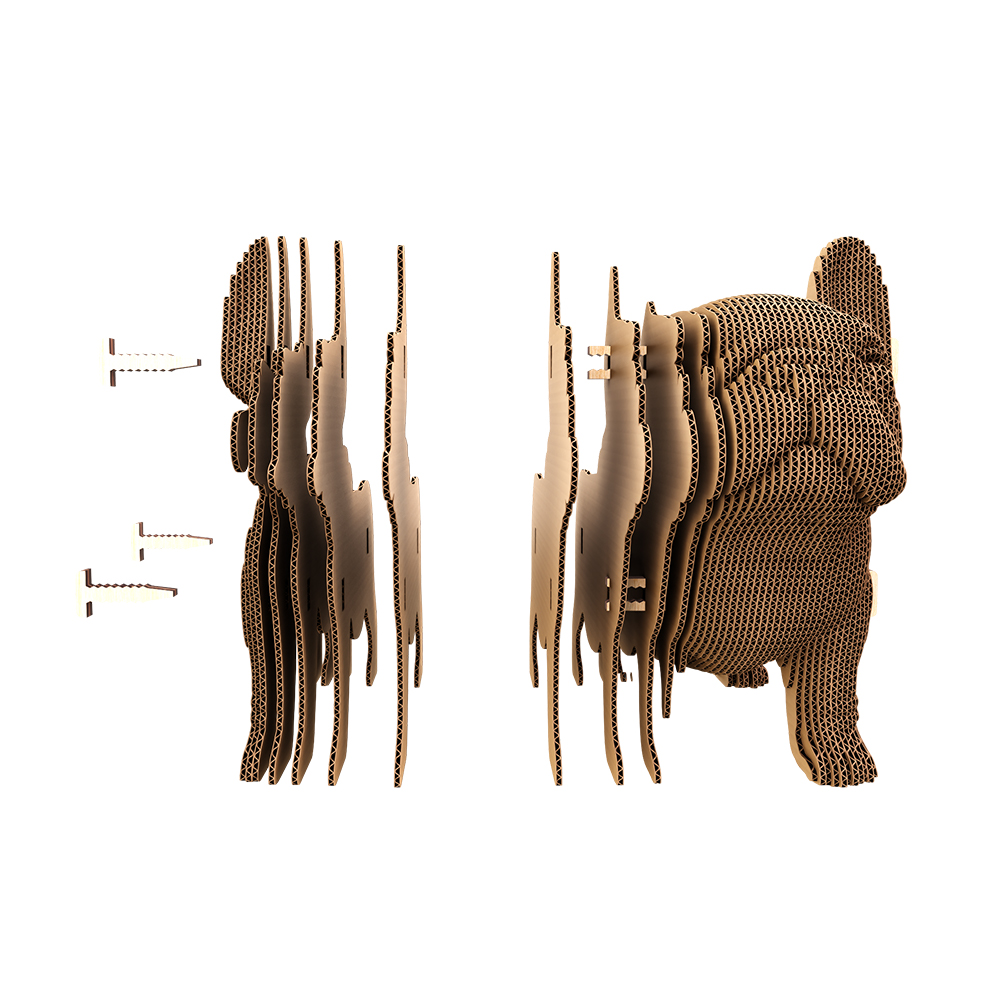 Конструктор картонный Cartonic 3D Puzzle BULLDOG PUPPY CARTMNBULL