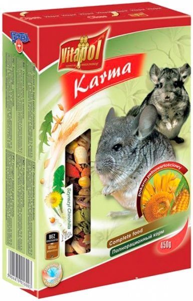 Корм Vitapol Karma для шиншилл 450 г 1600