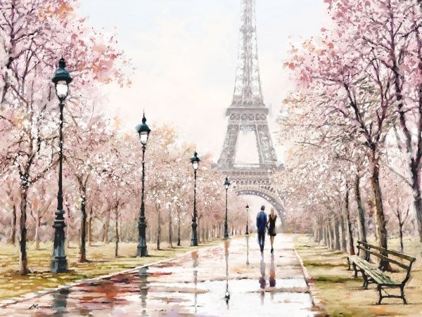 Репродукція Paris in Flowers 113x85 см Styler 