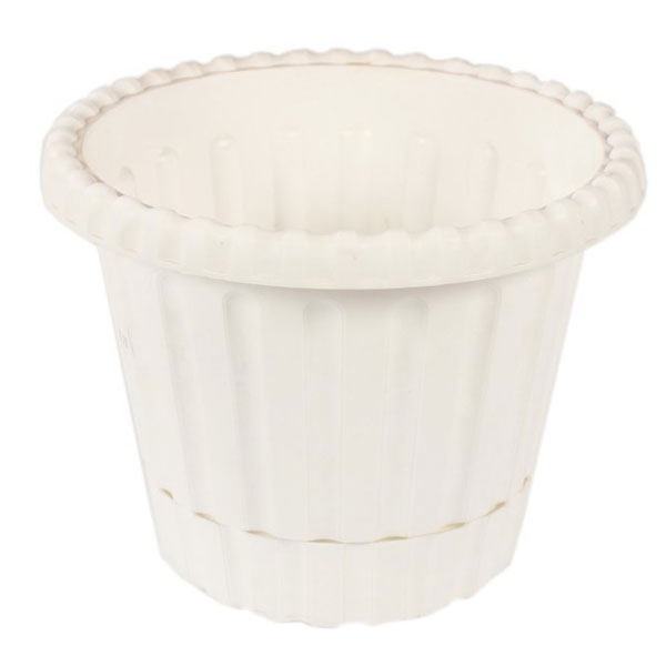 Горшок цветочный ОКТ Tivoli с подставкой 20 см цвет в ассортименте