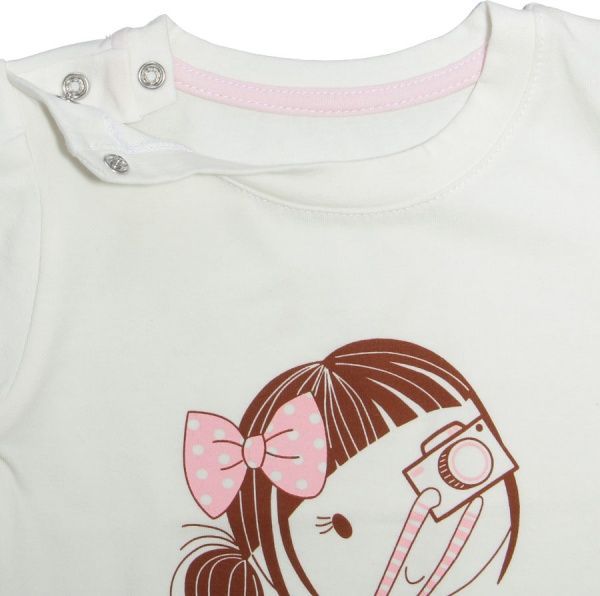 Кофточка детская Фламинго для девочки р.74 молочный 11717255 