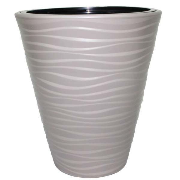 Горщик пластиковий Form Plastic Сахара-30 круглий 14,6л сірий (2720-055) 