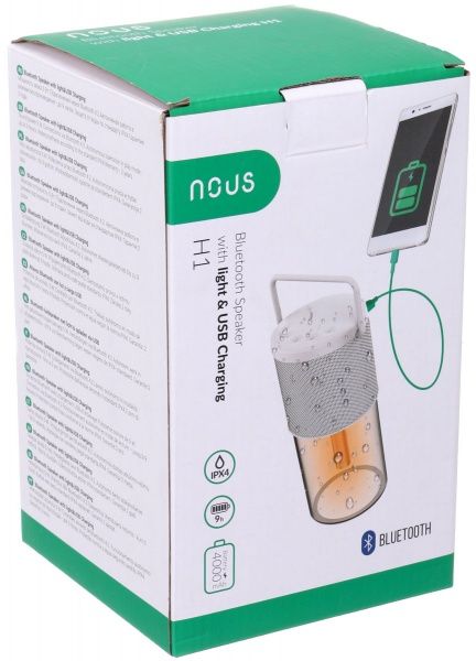 Смарт-светильник Nous с Bluetooth колонкой и Power Bank 1,5 Вт белый H1 White 