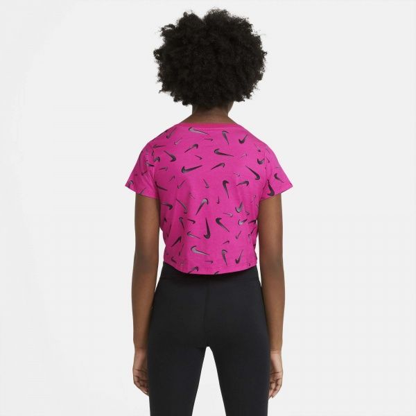 Футболка Nike NSW TEE CROP SWOOSHES DC7348-615 M рожевий