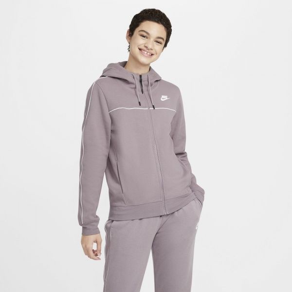 Джемпер Nike W NSW FZ HOODIE MLNM FLC CZ8338-531 р. 2XL рожевий