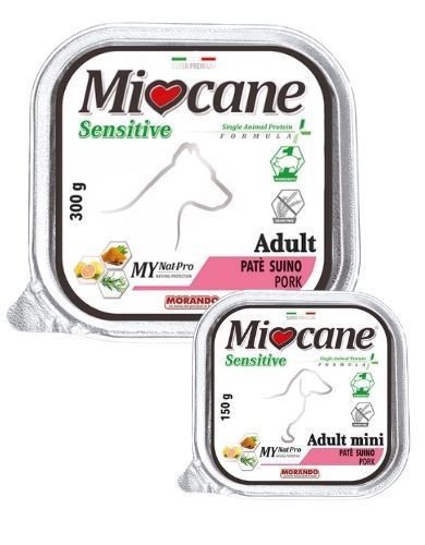 Консерва Morando MioCane Sensitive монопротеиновая беззерновая для собак (прошутто) 150 г