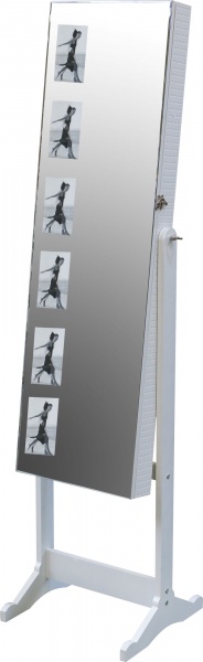 Напольное зеркало с секцией для хранения аксессуаров A3636 3600x12300 мм белый 