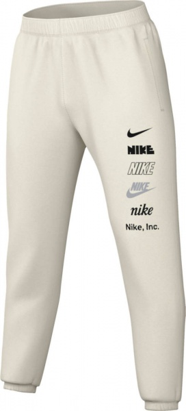 Брюки Nike CLUB+ BB CF PANT MLOGO DX0795-030 р. 2XL бежевый