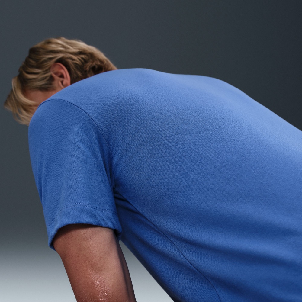 Футболка Nike M NK DF TEE DFC CREW SOLID AR6029-411 р.L голубой