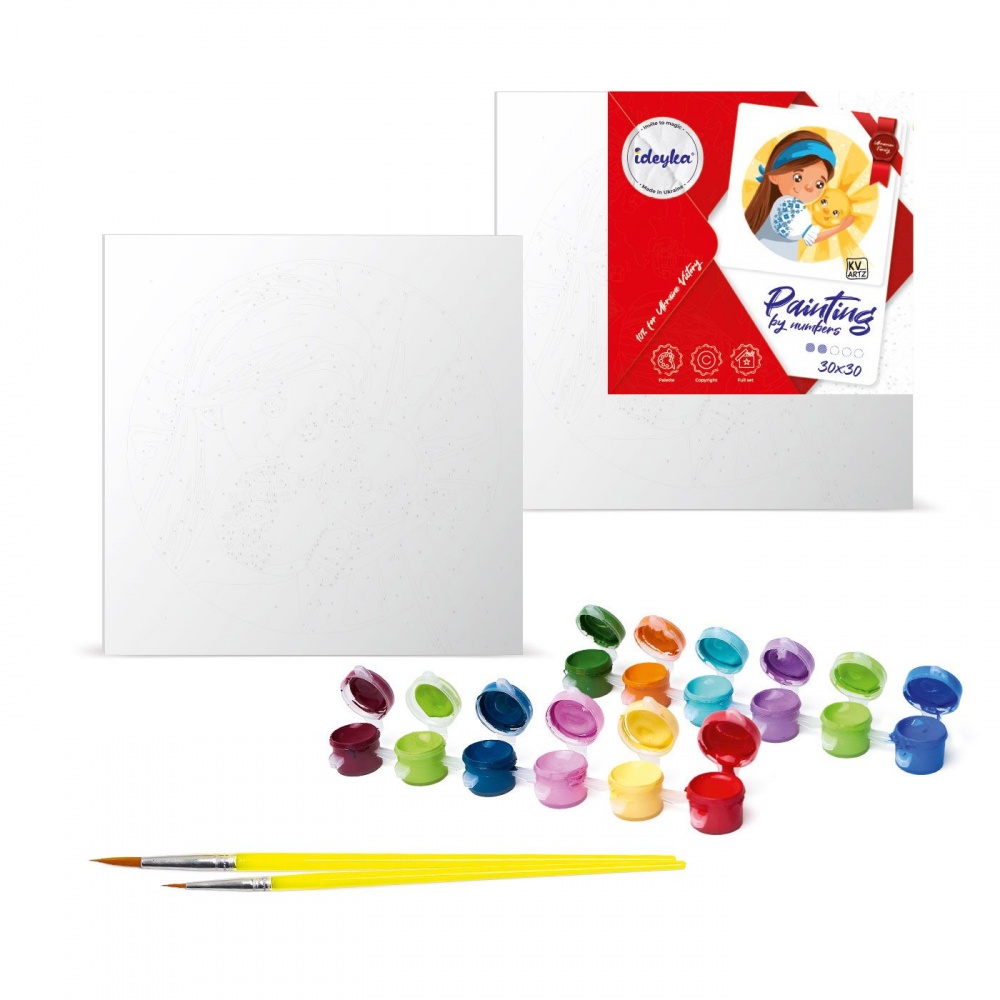 Картина за номерами Дерево життя 30х30 см Ideyka