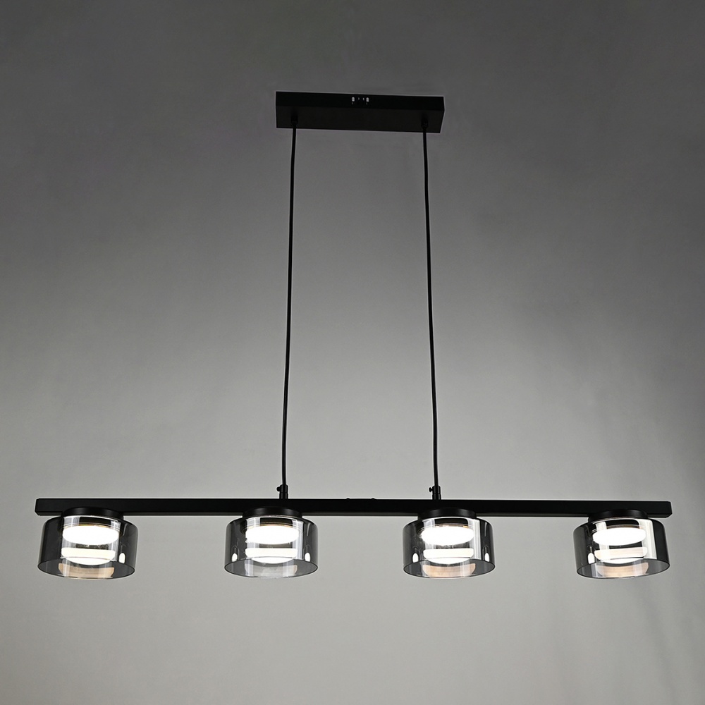 Люстра потолочная ARDERO ML493-4 под лампу 4xGX53 черный 80981