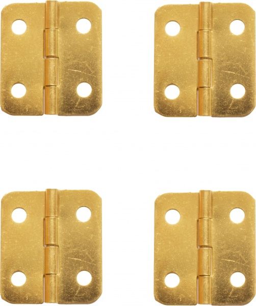 Петля декоративна золото фігурна 30х27 мм 4 шт. 