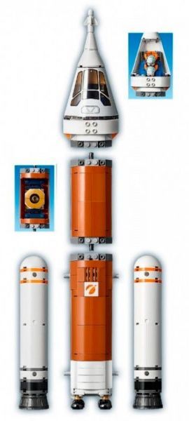 Конструктор LEGO City Ракета для проникновения вглубь космического пространства с контролем пуска 60228