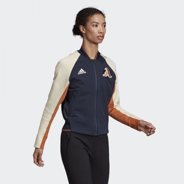 Джемпер Adidas W VRCT JK DX8420 р. XS темно-синій
