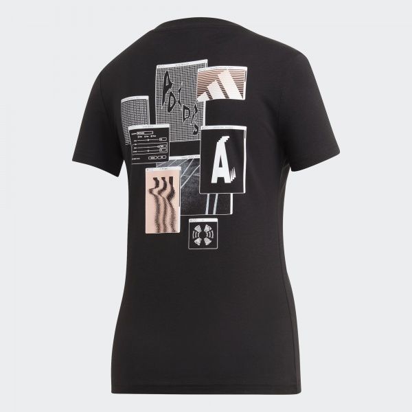 Футболка Adidas W MH Photo Tee ED6167 S чорний