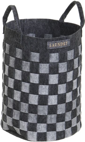 Корзина интерьерная Michelson h58 d42 серый 