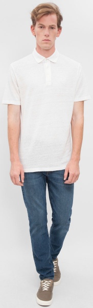 Поло Gant O3. LINEN PIQUE SS RUGGER 222184-110 р.L білий