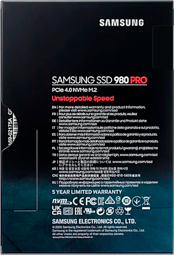 SSD-накопичувач Samsung 980 PRO 1000GB M.2 PCI Express 4.0x4 3D TLC (MZ-V8P1T0BW) 
