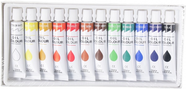 Набор масляных красок по 12 мл A14501 