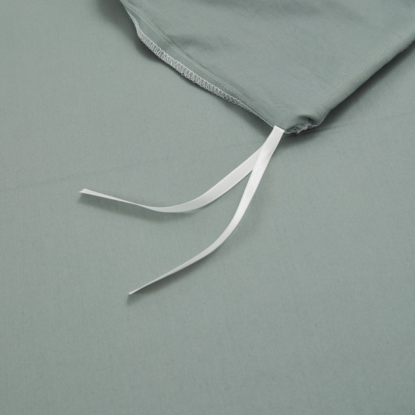 Комплект постільної білизни Solid сімейний зелений La Nuit 