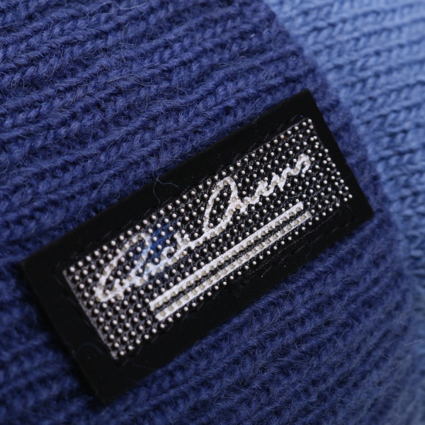 Шапочка дитяча для хлопчика Kraft+ р.48-50 темно-синій з синім 1963 