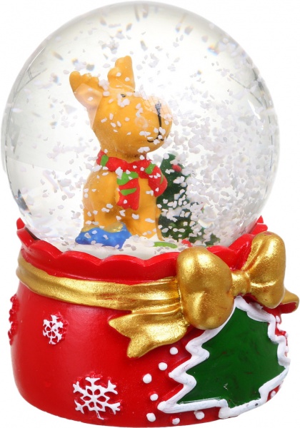 Сувенир новогодний шар снежный FX-0350 светодиодная (LED) 