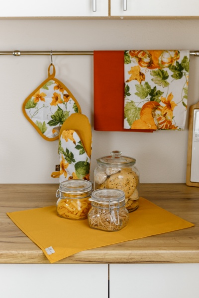 Рукавица Happy Fall 15x20 см белый с рисунком Прованс 