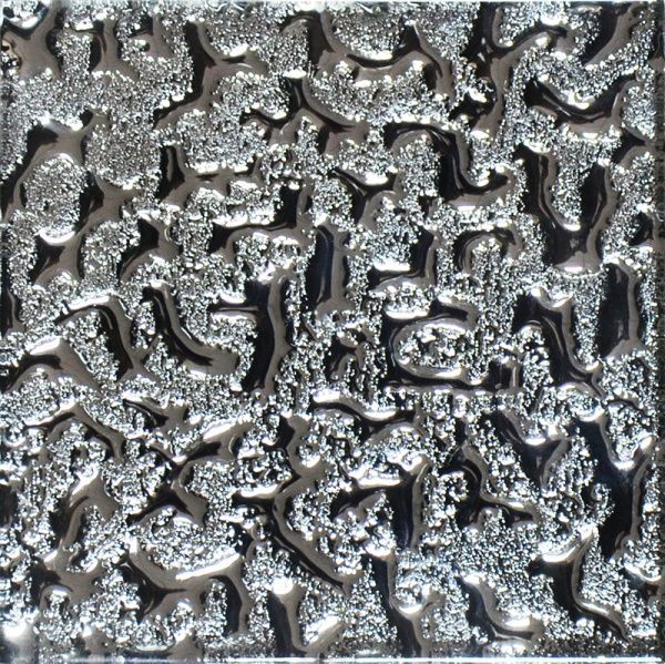 Плитка Grand Kerama Тако моно платина рифлене 8x8 