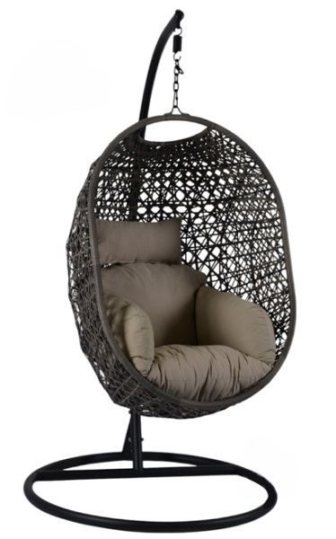 Кресло-кокон Bella Vita Лаура подушка бежевая