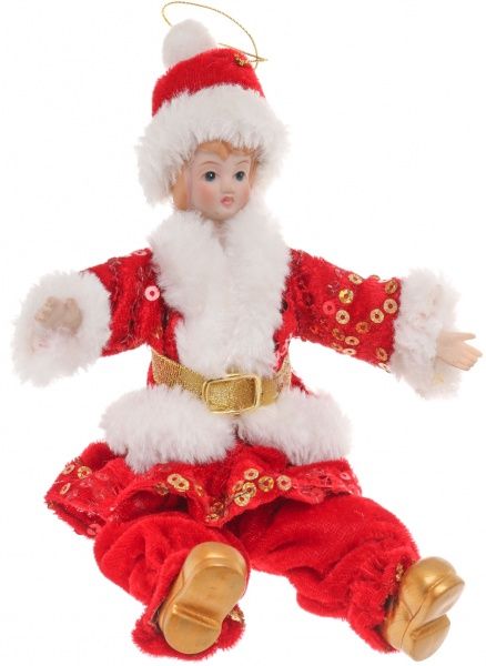 Підвіска Дівчинка в червоному костюмі 25,5 см 12108-8RR  