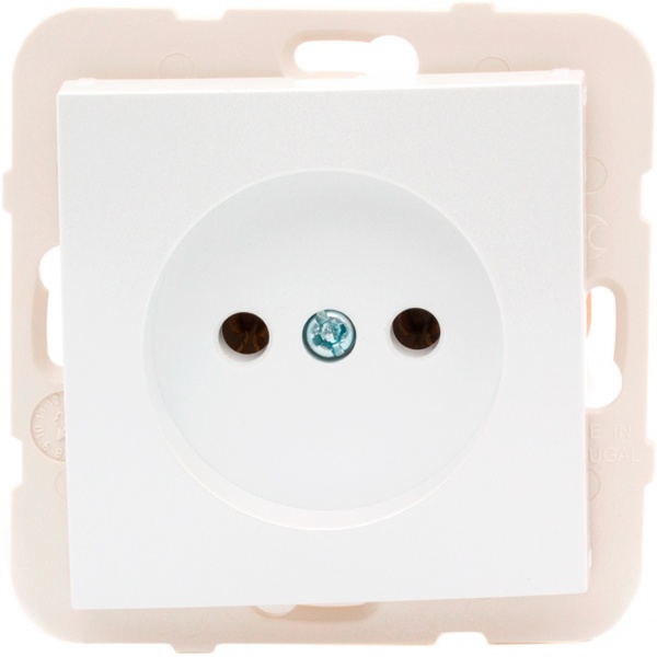 Розетка без заземления Efapel Logus 16 А 250 В без шторок белый 21121 TGE