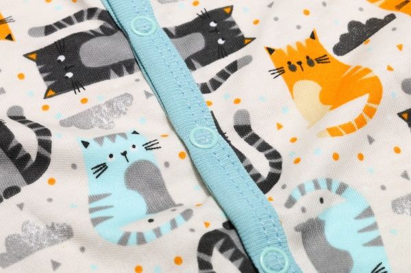 Комбинезон Bambinelli Котики р.86 бежевый с принтом 