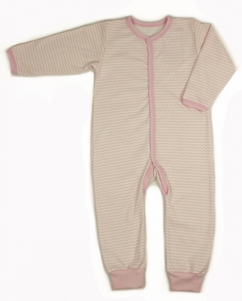 Комбинезон для девочки Маленькие люди Зигзаги р.80 розовый 