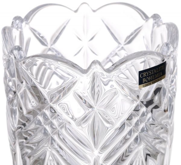 Ваза Taurus стеклянная прозрачная 20 см Bohemia
