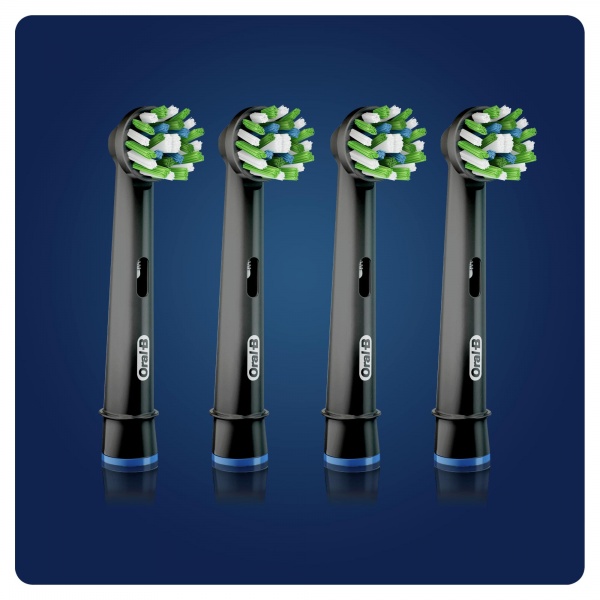 Насадки для электрической зубной щетки Oral-B Cross Action Black 4 шт./уп.