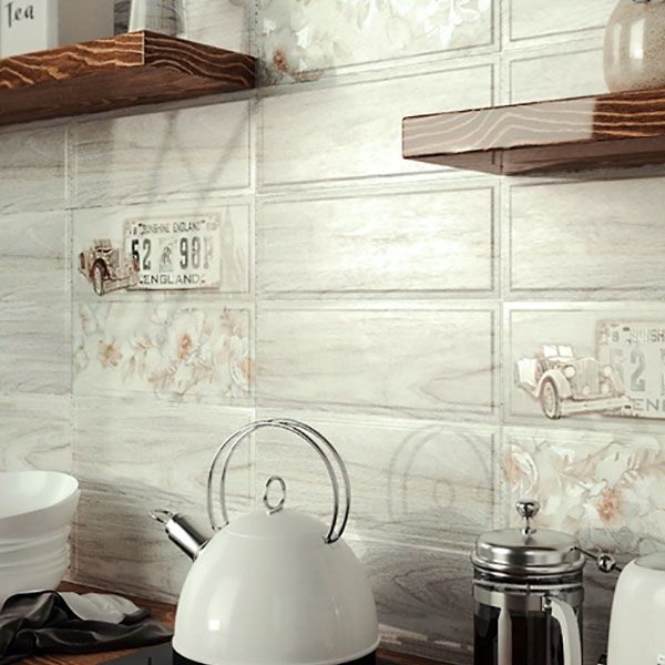 Плитка InterCerama Blanco сіра світла 15х40 181 071 