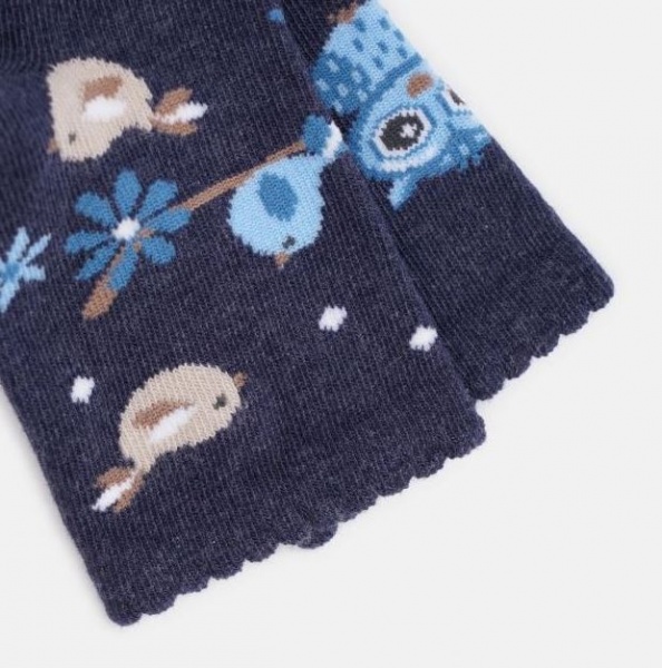 Носки детские для девочек Steven 14425 р. 32-34 меланж/джинс 