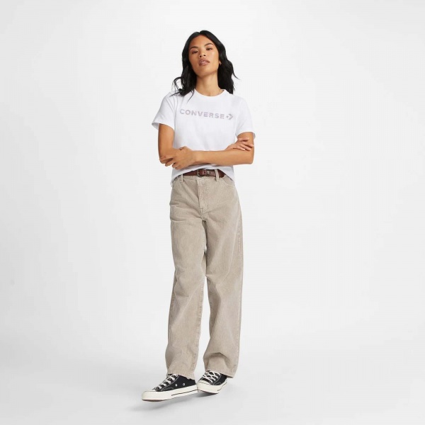 Футболка Converse WORDMARK SS TEE 10024545-102 р.M белый