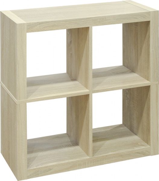Полка книжная Inteo Кубус МИКС 2х2 792x792x290 мм дуб сонома 