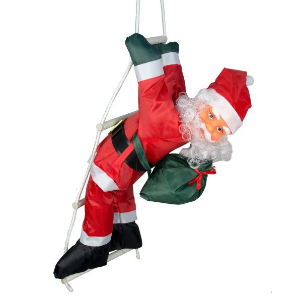 Декоративная новогодняя фигура Дед Мороз на качелях 810269 60 см 