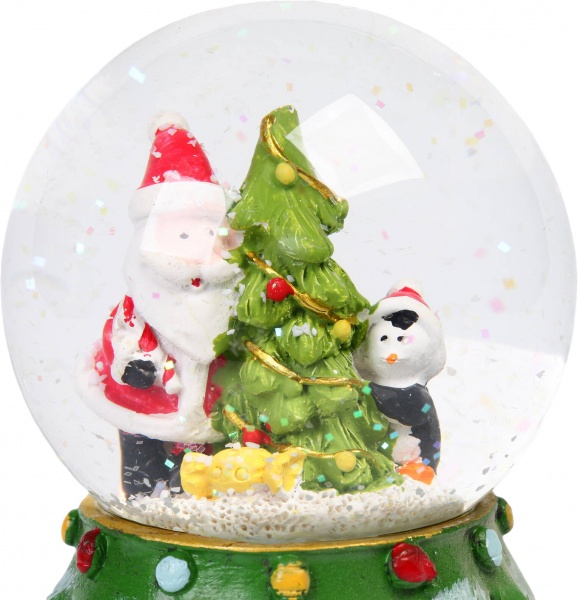 Куля новорічна Дід Мороз на ялинковій основі 8х12 см в ассортименті EPI-YLM20156 /7 