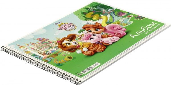 Альбом для рисования на спирали А4 30 листов глитер Disney Star Школярик