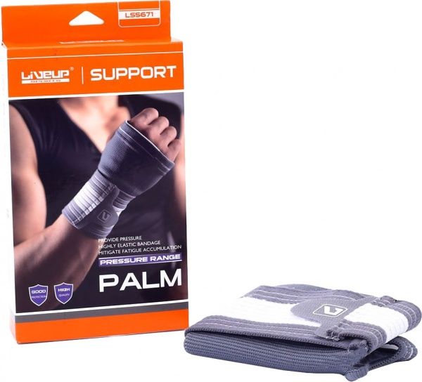 Захист зап’ястя LiveUp р. L/XL Palm Support LS5671 сірий