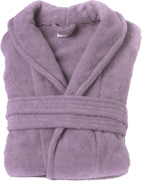 Халат махровий Saffran р. М біло-ліловий УХ000004517