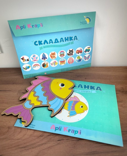 Пазл-мозаїка Apli Krapli Складанка Рибка СК-12
